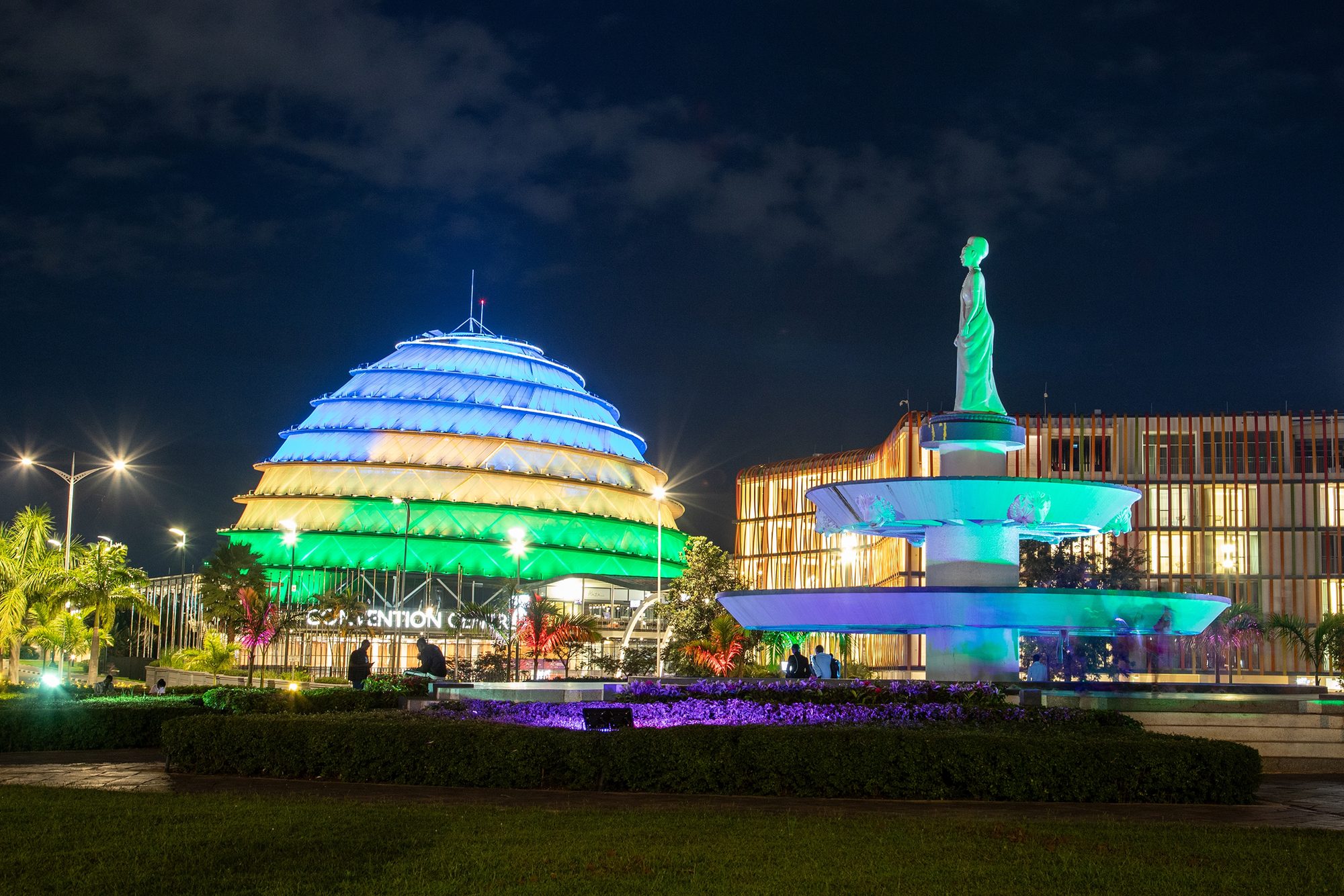 Straatbeeld in Kigali